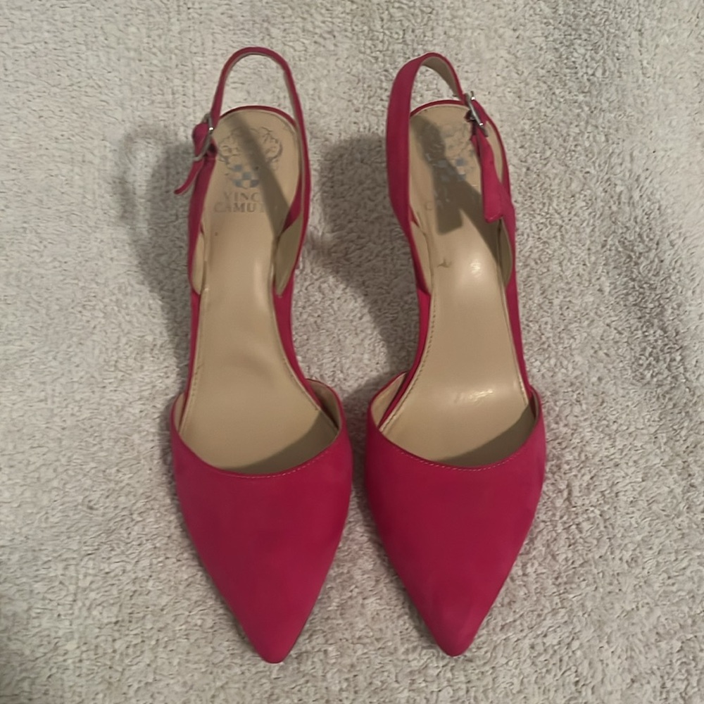 Vince Camuto Pink Slingbacks - Picture 2 of 5